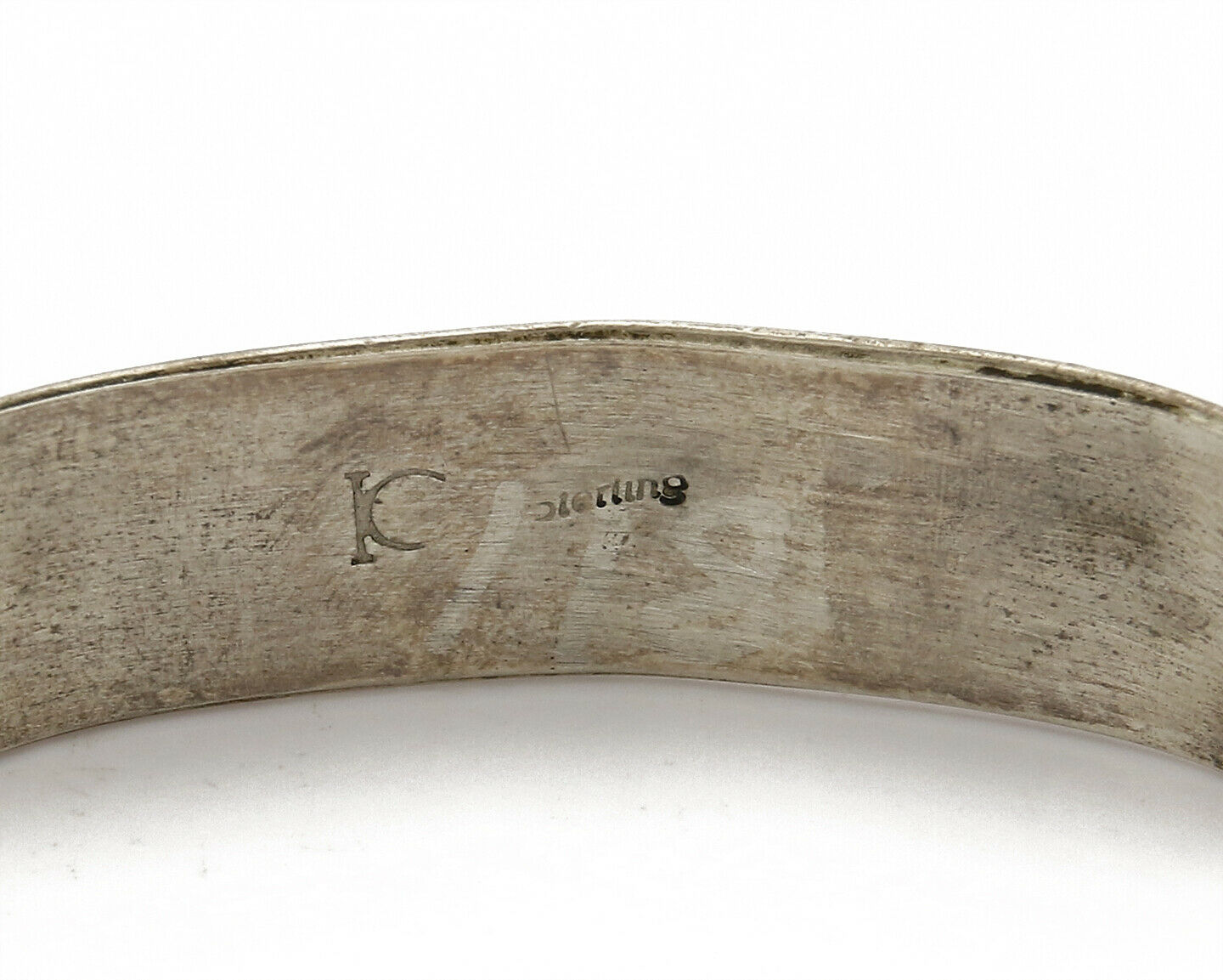 Older Navajo Irvin Chee Turquoise .925 SOLID Silver Handmade Cuff