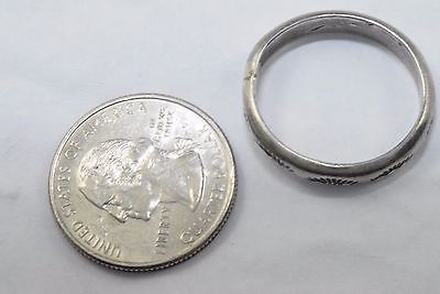 Navajo Indian .925 Solid Sterling Silver Band Hand Stamped Handmade Ring