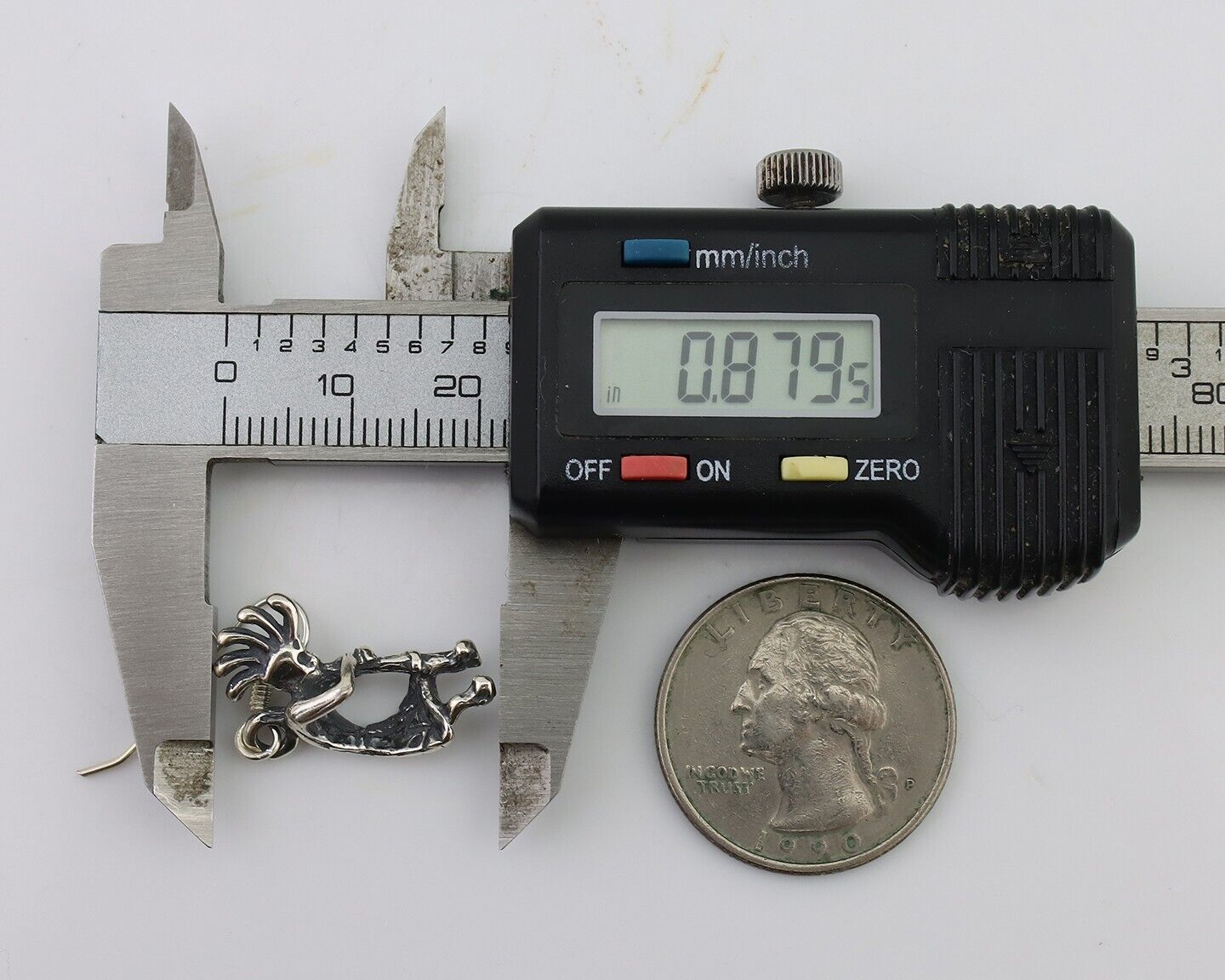 Navajo Kokopelli Dangle Earrings 925 Silver Native American Artist C.80's