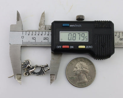 Navajo Kokopelli Dangle Earrings 925 Silver Native American Artist C.80's