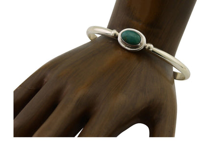Navajo Kingman Turquoise Bracelet 925 Silver Artist Native American C.80's
