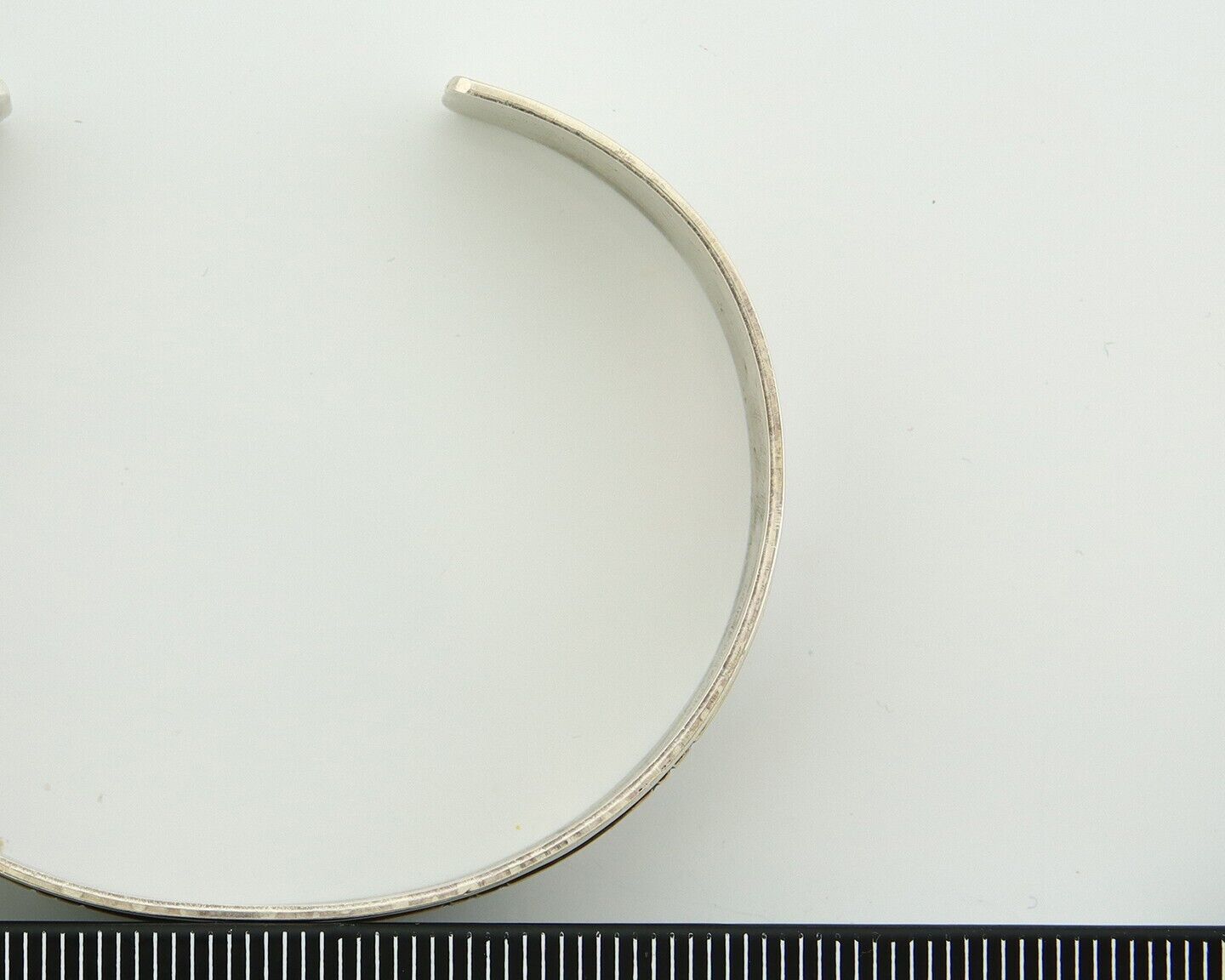 Navajo Bracelet 925 Silver & 12K Gold Cuff Artist Signed Randall Endito C.80's