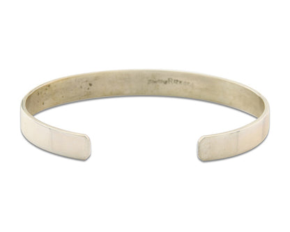 Navajo Bracelet 925 Silver & 12k Yellow Gold Filled Signed R C.80's