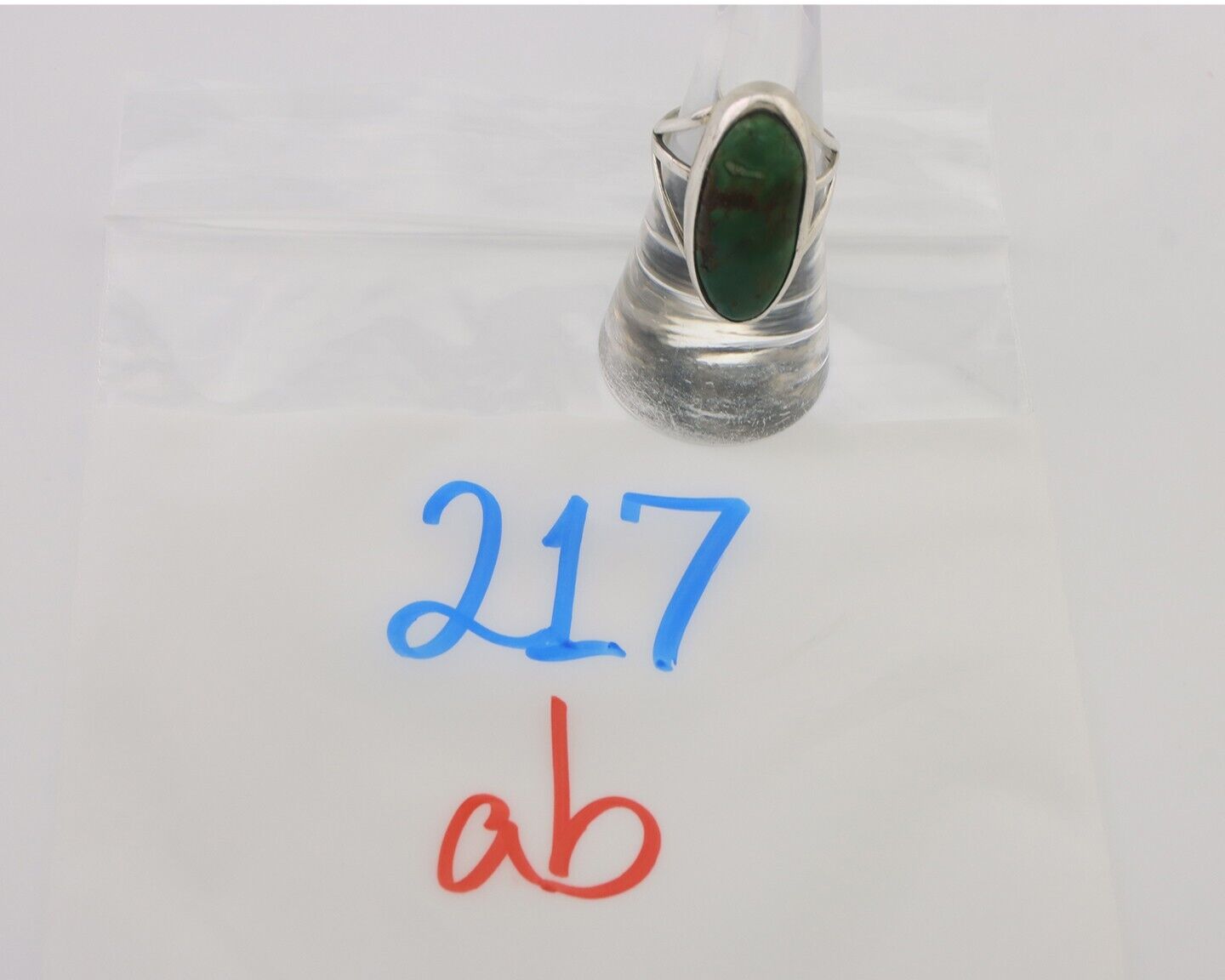 Navajo Ring 925 Silver Royston Turquoise Native American Artist C.80's