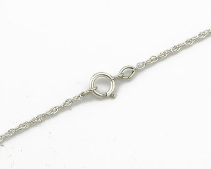 Navajo Inlaid Gemstone Pendant .925 Silver Handmade Signed Mouse Logo C.80's