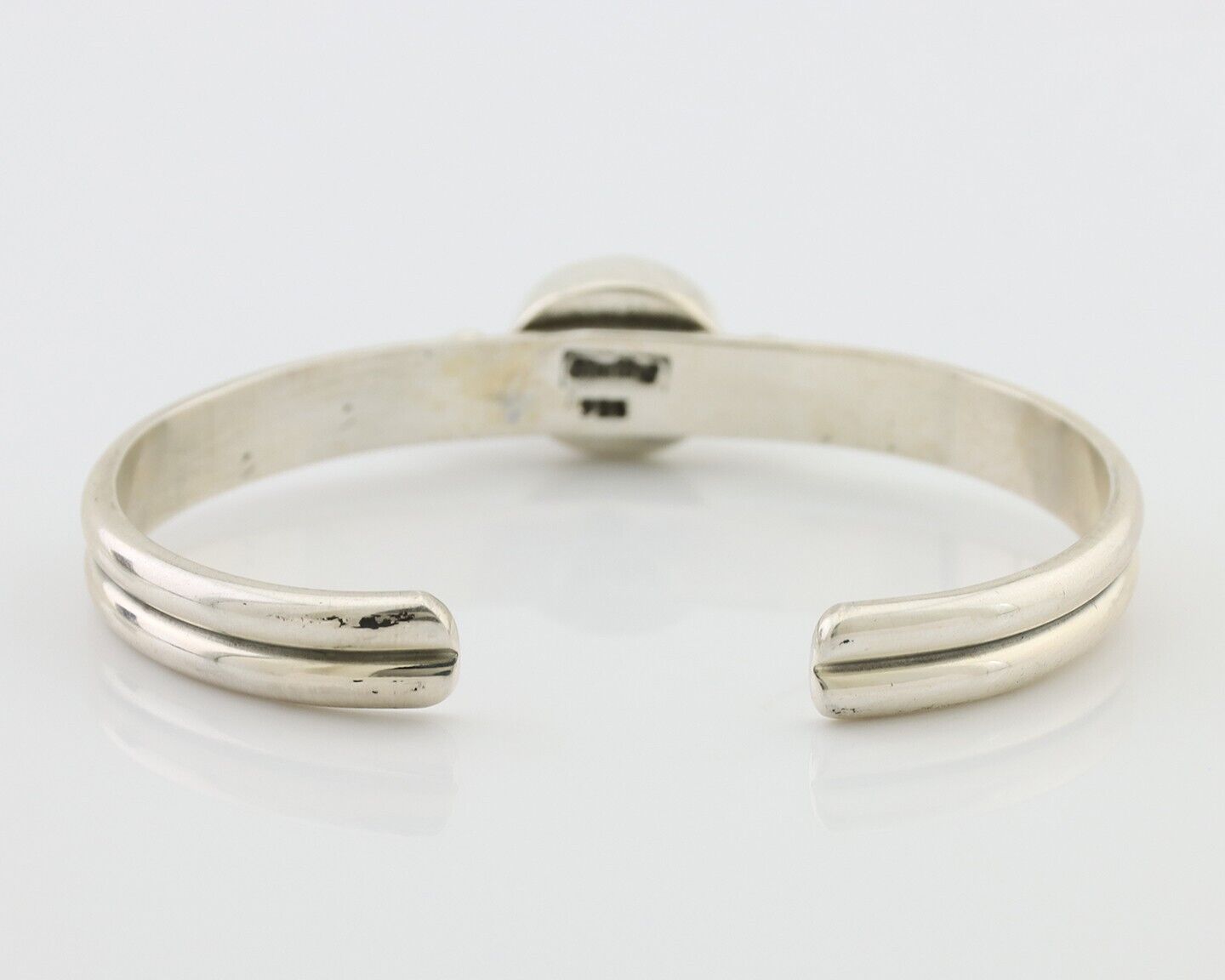 Navajo Cuff Bracelet 925 Silver Natural Blue Turquoise Native American C.80's