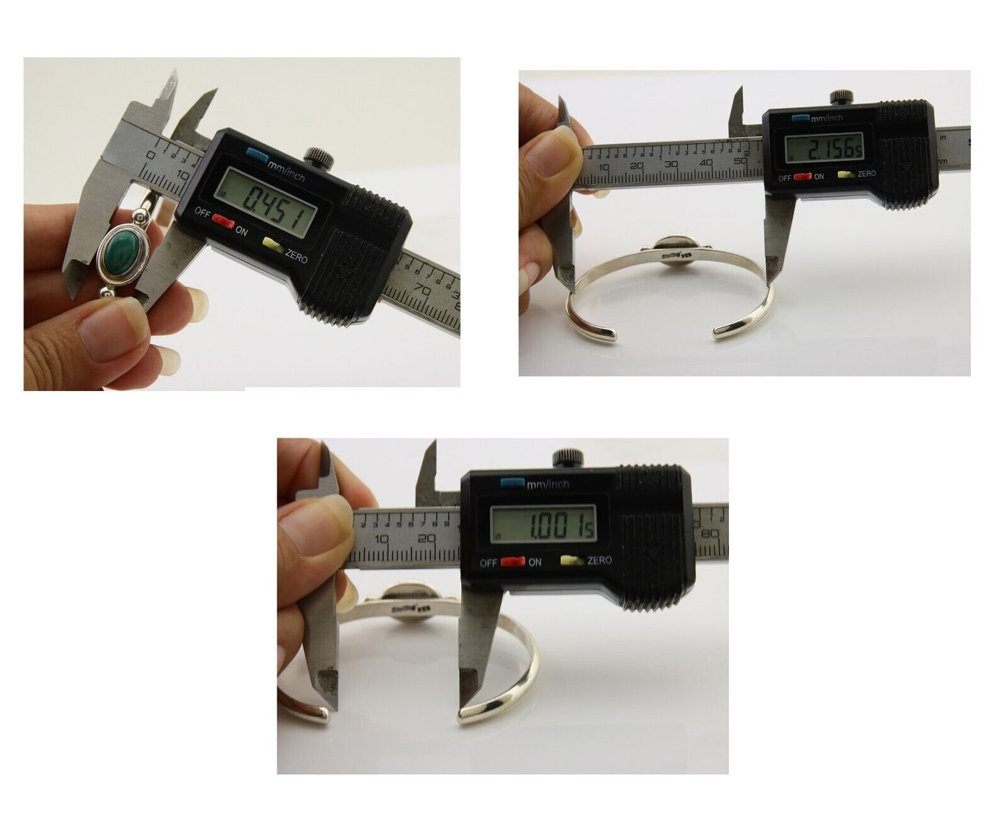 Navajo Kingman Turquoise Bracelet 925 Silver Artist Native American C.80's