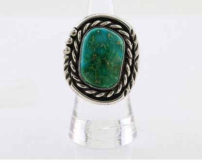Navajo Ring 925 Silver Royston Turquoise Native American Artist Size 7.0 C.80's