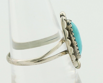 Navajo Handmade Ring 925 Silver Sleeping Beauty Artist Signed SC C80s