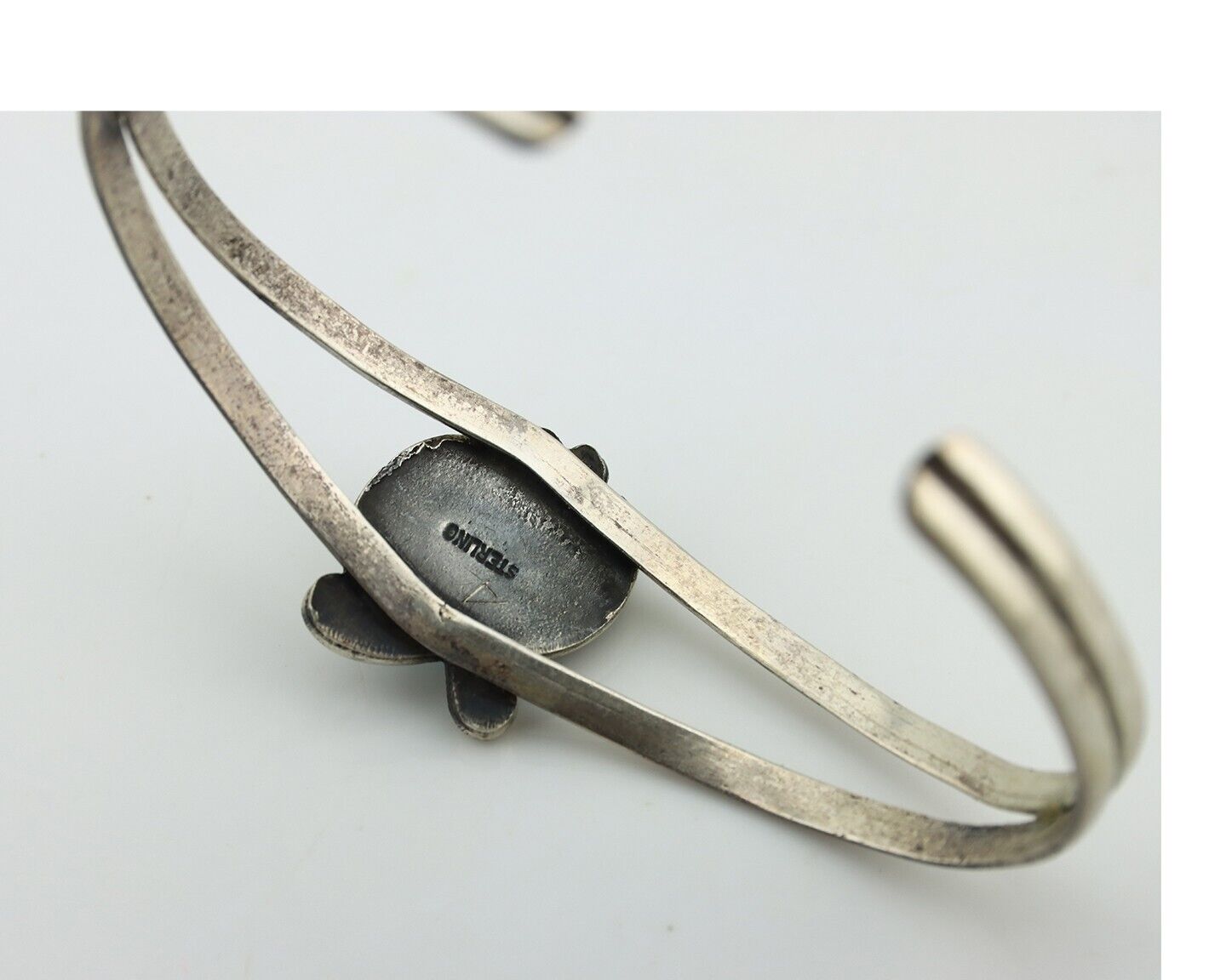 Navajo Slave Bracelet 925 Silver Natural SB Turquoise Native American C.80's