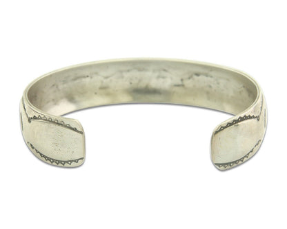 Navajo Bracelet 925 Silver Inlaid Turquoise Cuff Artist Signed NAKAI C.80's