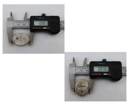 Navajo Hand Stamped Earrings 925 Silver Natural Turquoise Signed M Begay C.80's