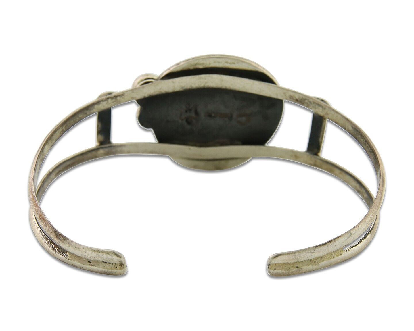 Navajo Bracelet 925 Silver Turquoise Cuff Artist Signed C Montoya C.80's