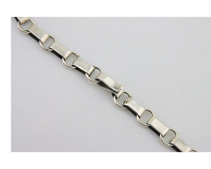 Navajo Turquoise Necklace 925 Silver Natural Blue Native American Artist C.80's