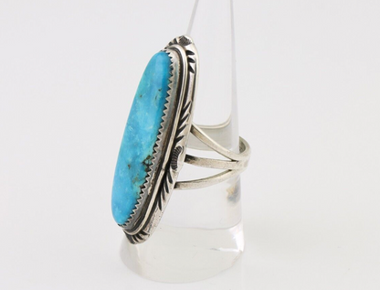 Navajo Handmade Ring 925 Silver Turquoise Native American Artist C.80's