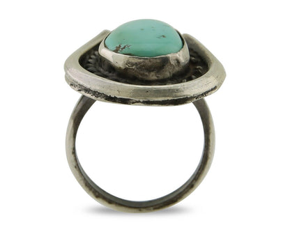 Navajo Handmade Ring 925 Silver Royston Turquoise Native Artist C.80's