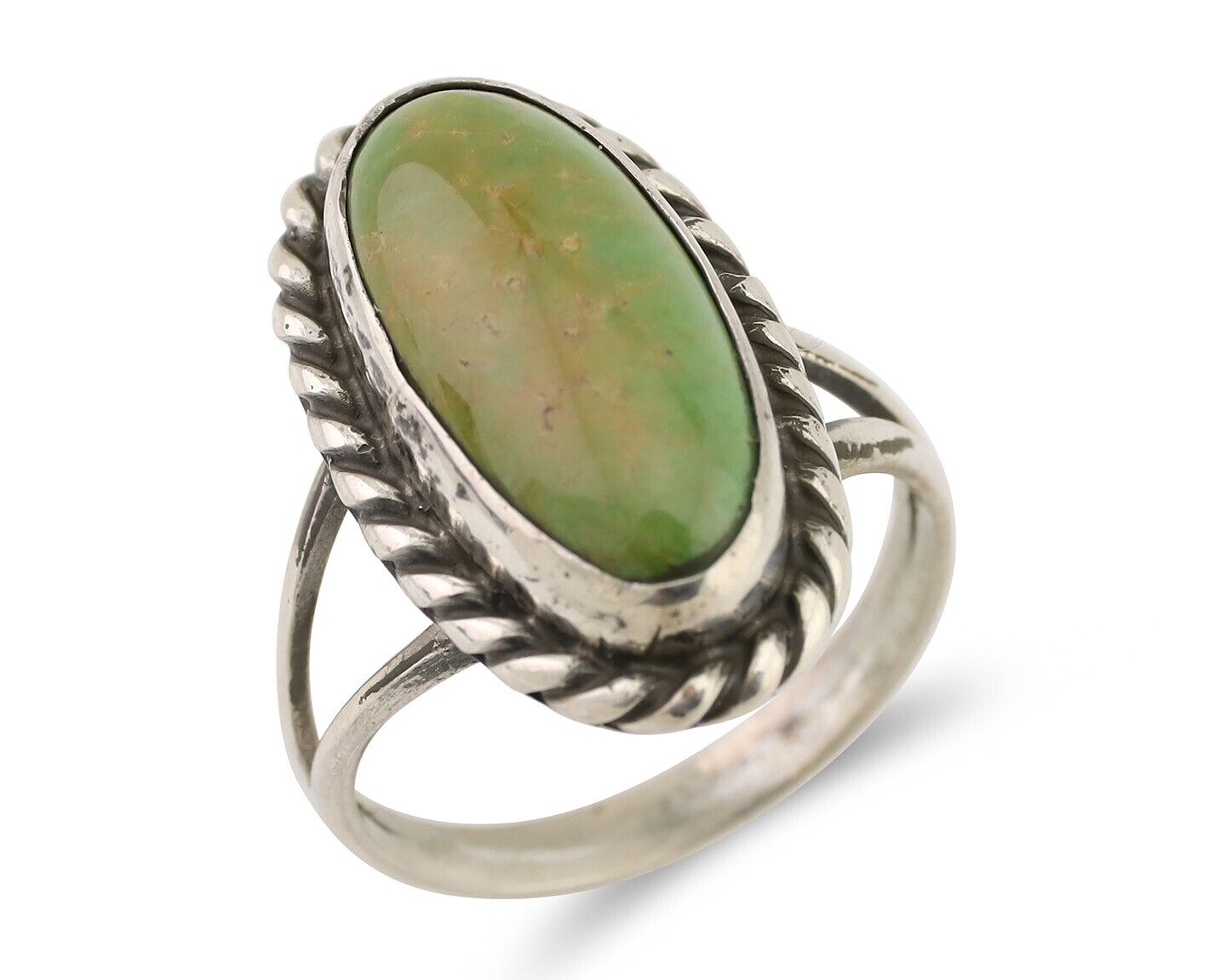 Navajo Handmade Ring 925 Silver Turquoise Native American Artist C.80's