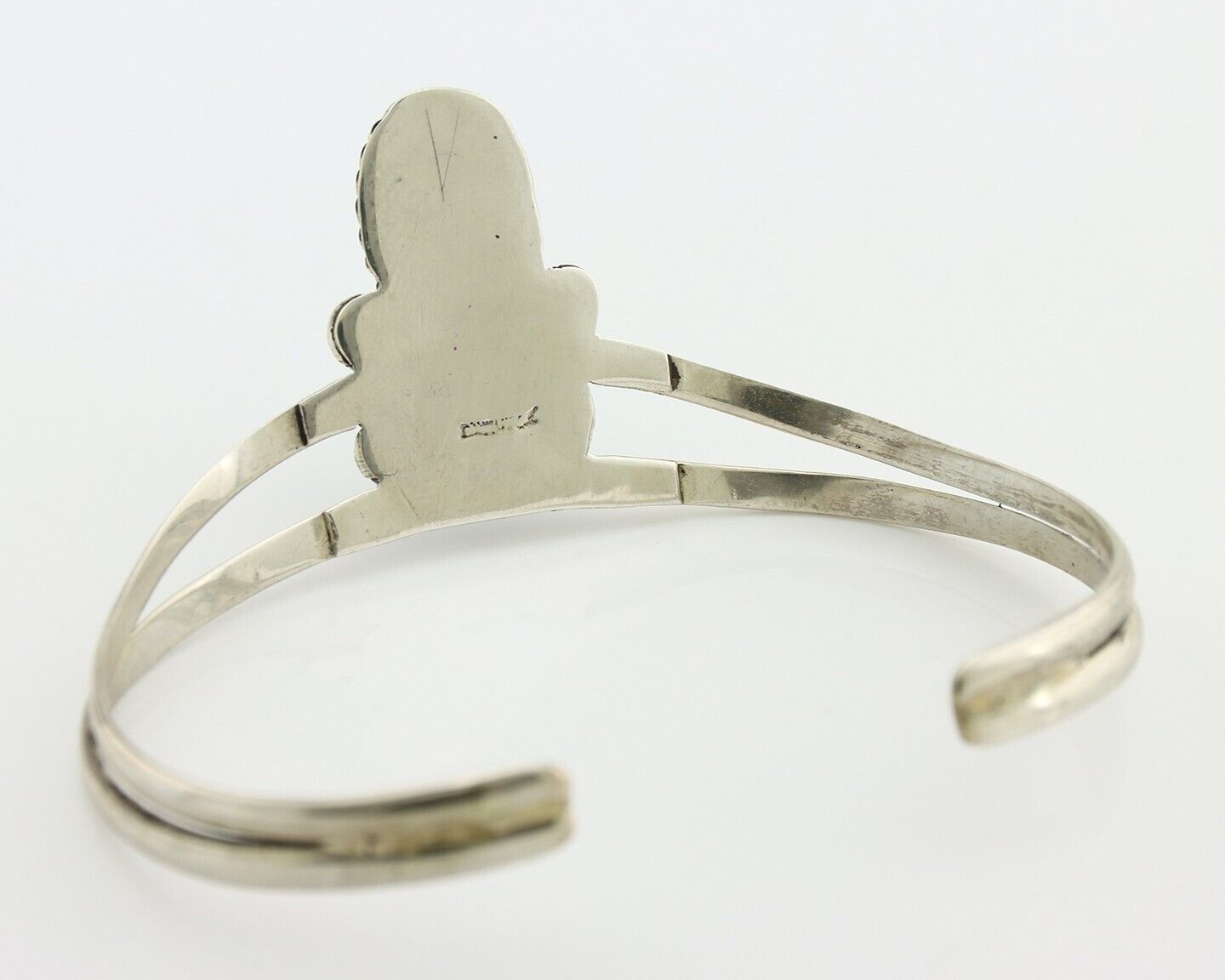 Navajo Bracelet 925 Silver Kingman Turquoise Artist Native American C.80's