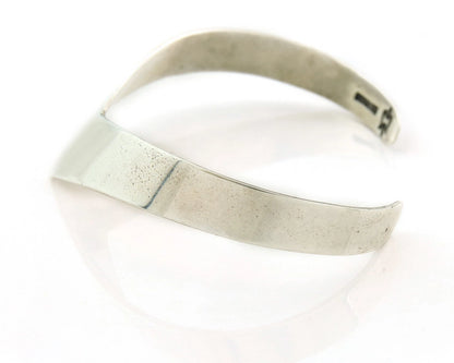 Navajo Cuff Bracelet 925 Sterling Silver Vintage Handmade Signed Thunderbird