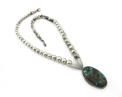 Navajo Necklace Earring Set Natural Turquoise Vintage Native American Artist C80