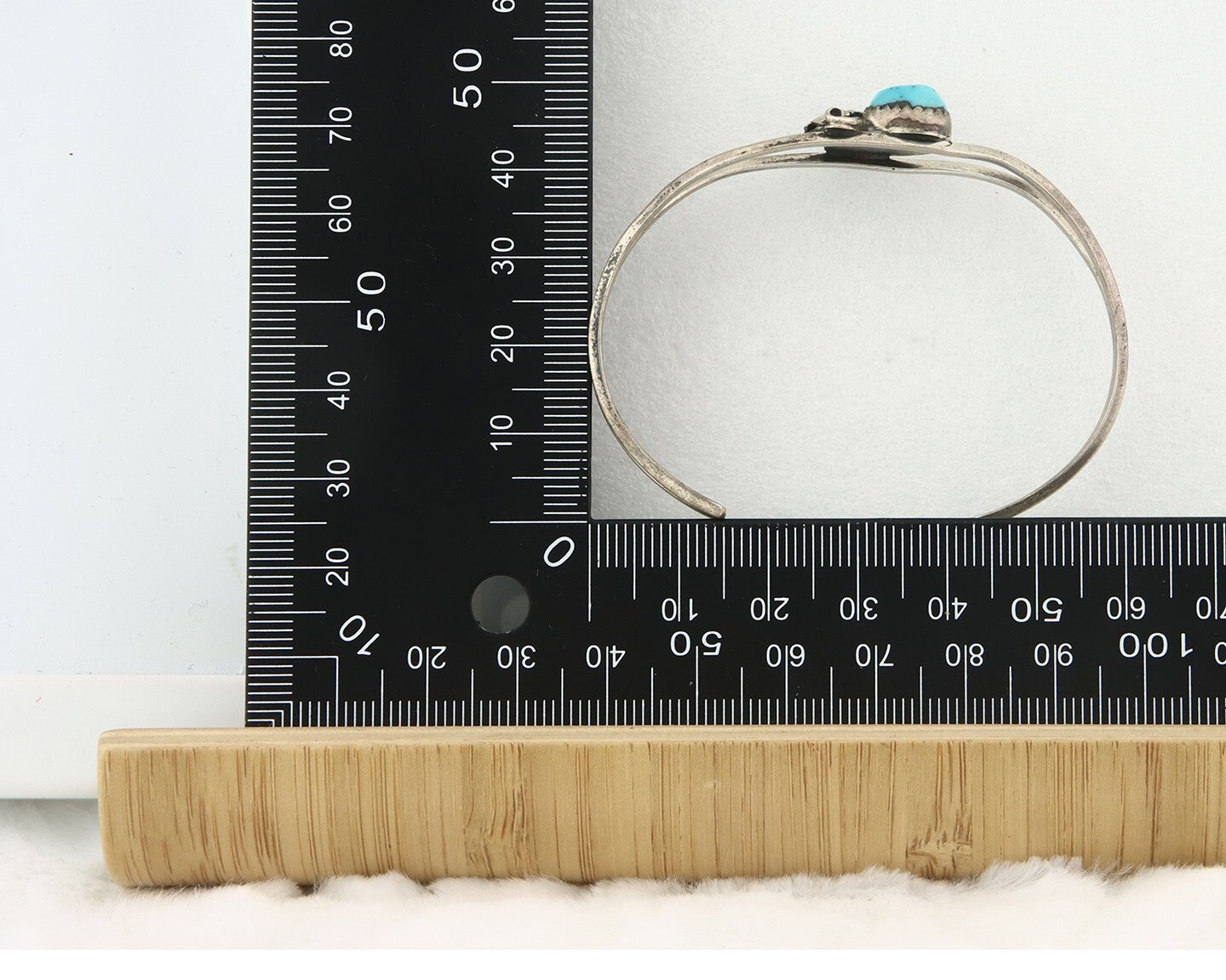 Vintage Navajo Bracelet 925 Silver Natural Turquoise Handmade Native Artist