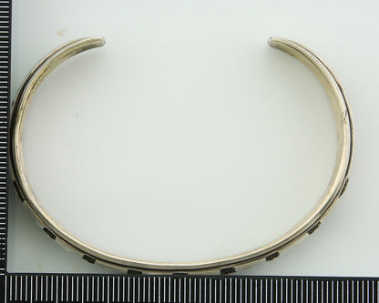 Navajo Bracelet 925 Silver Handmade Cuff Artist Signed Tommy Singer C.80's