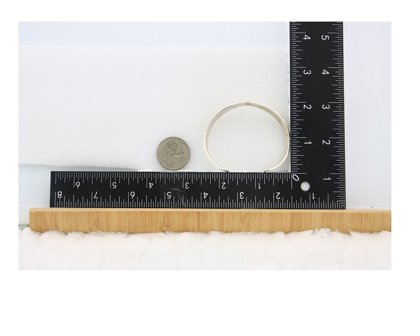 Navajo Cuff Bracelet Sterling Silver & Gold Vintage Signed RL