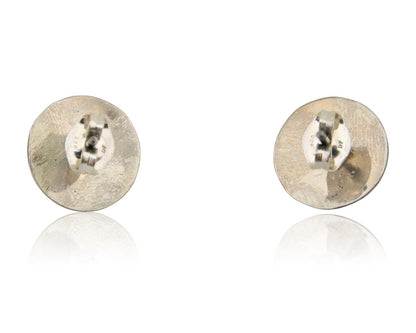 Navajo Handmade Earrings 925 Silver Turquoise Native American Artist C.80's