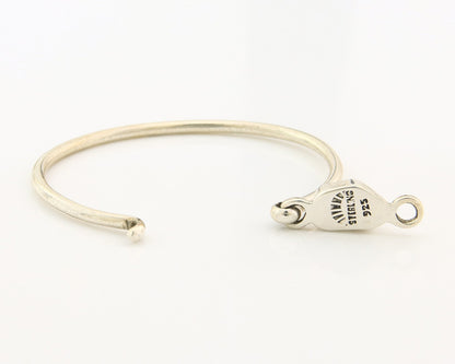 Navajo Bracelet Sterling Silver Natural Red Coral Artist Signed Sunrise