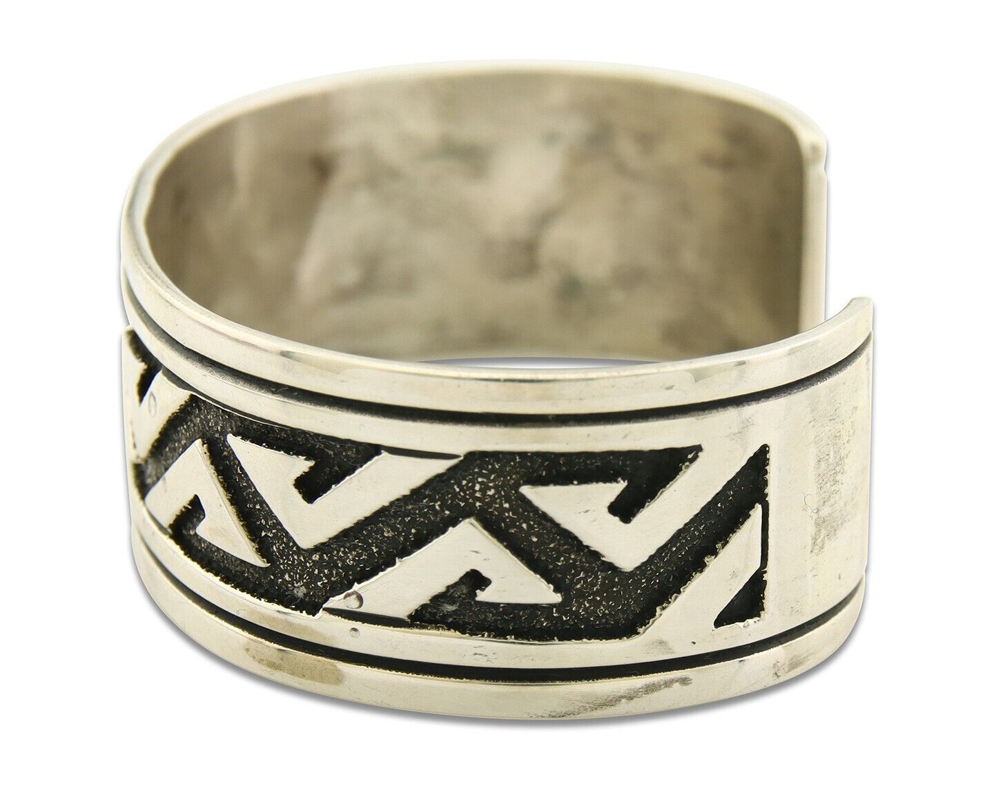 Navajo Bracelet 925 Silver Handmade Cuff Artist Signed Tommy Singer C.80's