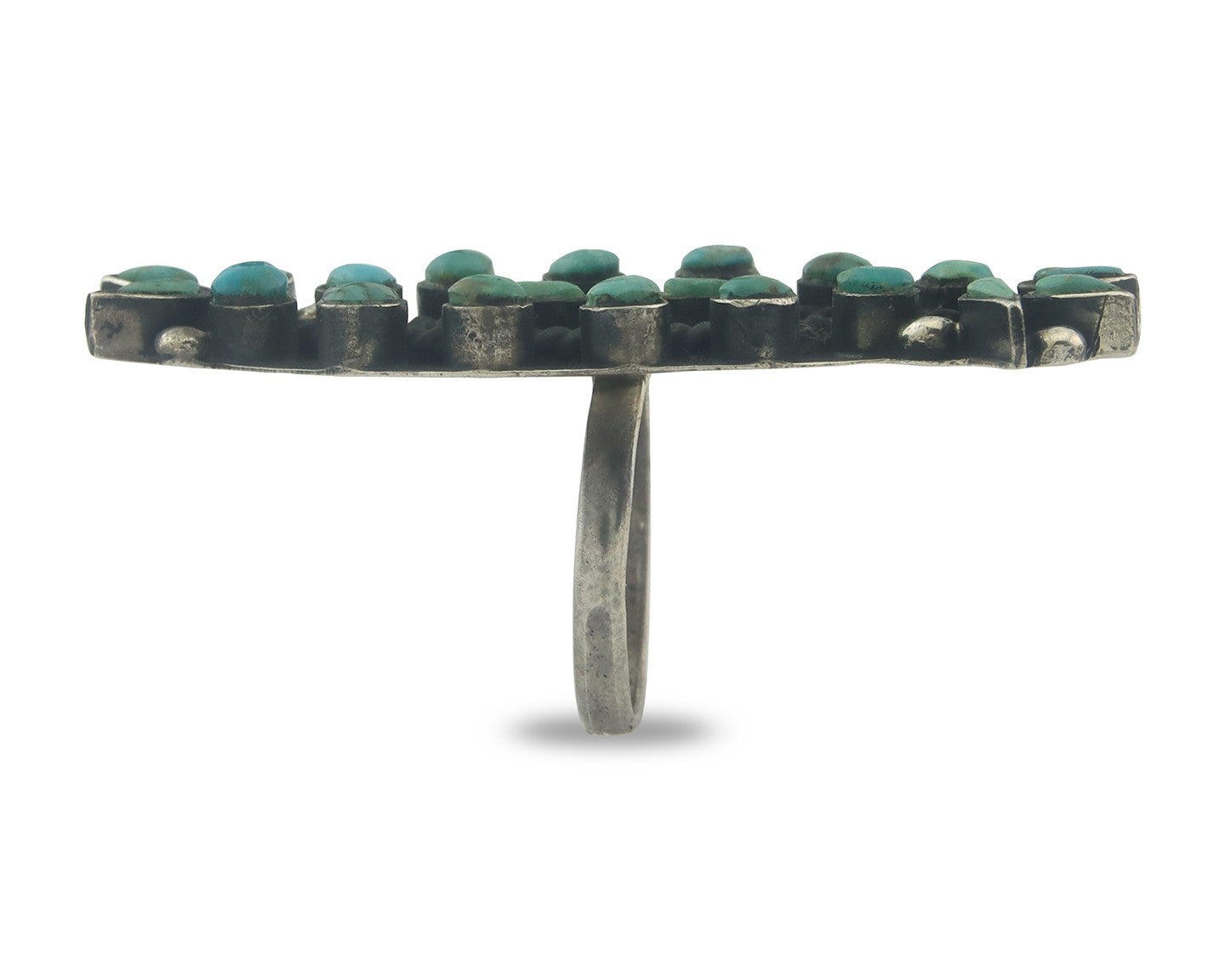 Navajo Ring Sterling Silver Authentic Vintage Turquoise Size 6.0