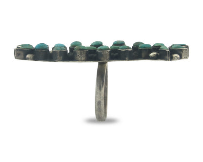 Navajo Ring Sterling Silver Authentic Vintage Turquoise Size 6.0