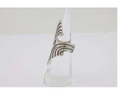 Navajo Adjustable Full Finger Ring 925 Silver Native American Size 5-9 C.80's