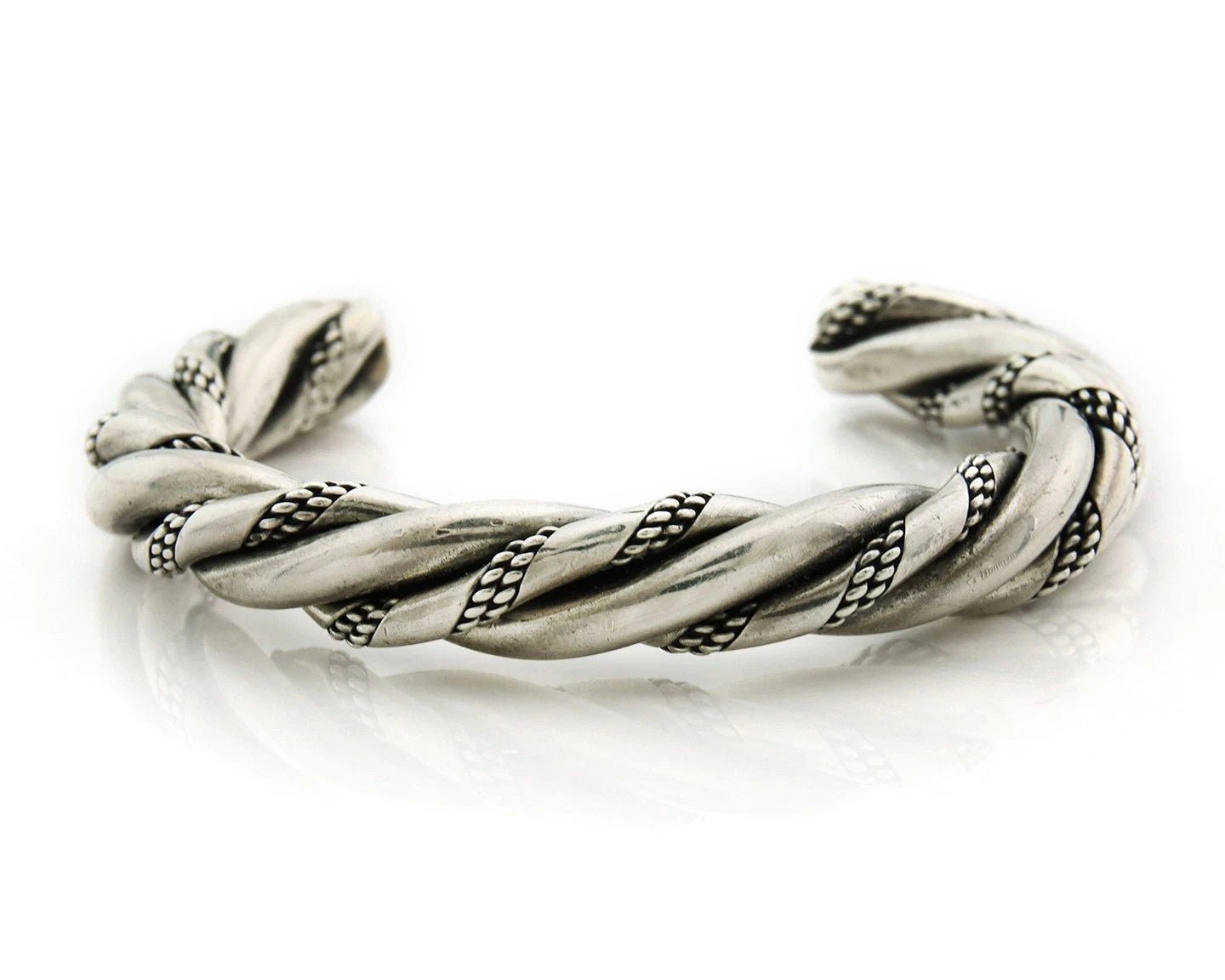 Navajo Cuff Bracelet 925 Sterling Silver Vintage Handmade Signed D Zachary