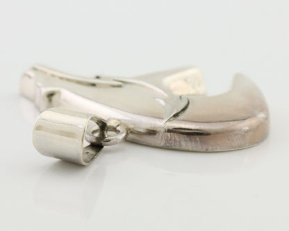 Navajo Spirit Bear Pendant 925 Sterling Silver Native Artist C.80's