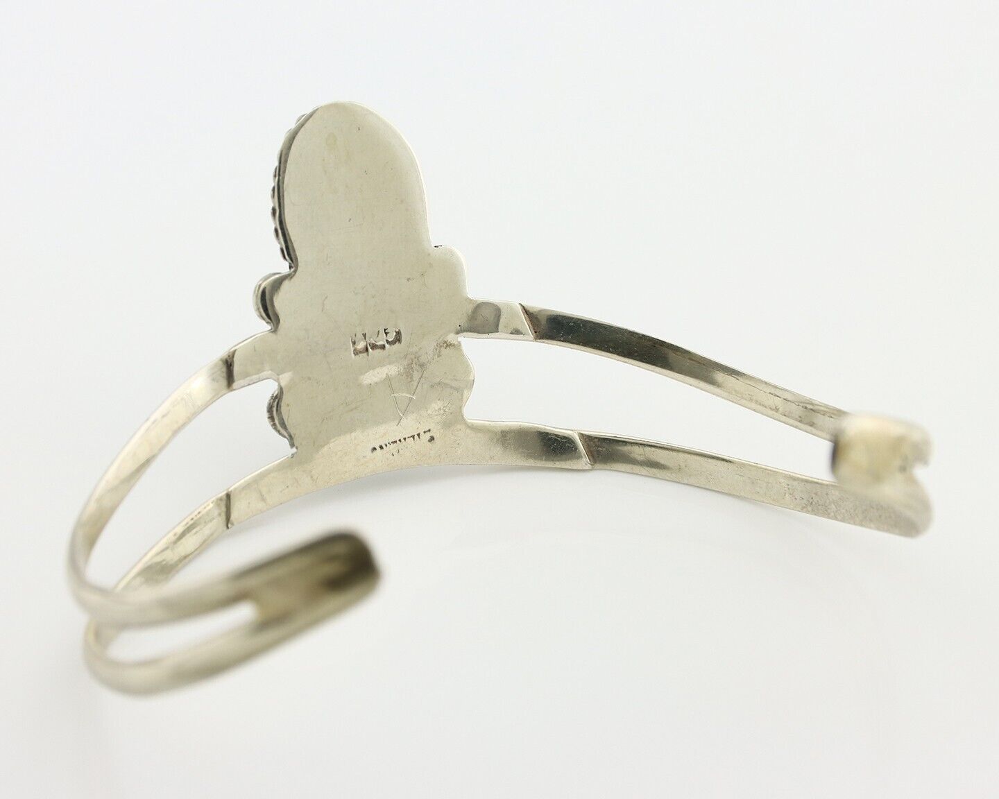 Navajo Bracelet 925 Silver Kingman Turquoise Artist Native American C.80's