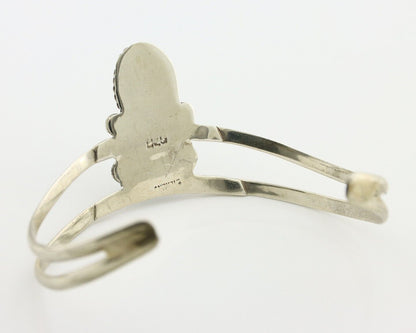 Navajo Bracelet 925 Silver Kingman Turquoise Artist Native American C.80's