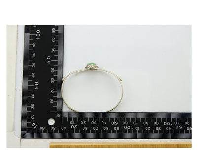 Navajo Cuff Bracelet 925 Silver Turquoise Native American Artist Handmade C.80's