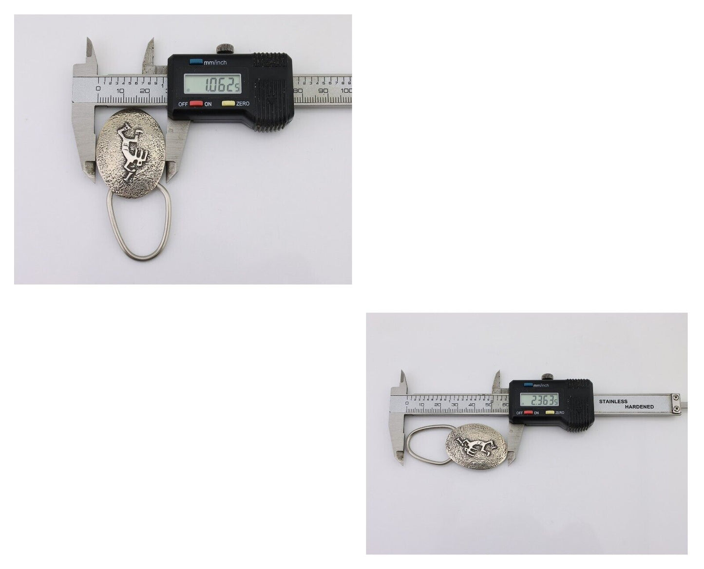 Navajo Kokopelli Key Chain .925 Silver Handmade Artist Signed Richard Begay C80s