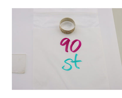 Men Navajo Handmade Ring 925 Silver & Gold Signed C8 C.80's