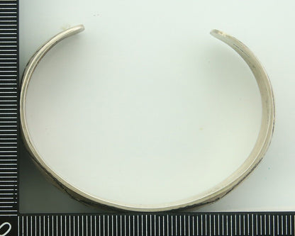 Navajo Bracelet 925 Silver Inlaid Turquoise Cuff Artist Signed NAKAI C.80's