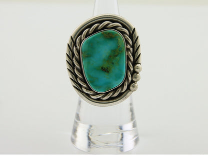 Navajo Ring 925 Silver Royston Turquoise Native American Artist C.80's