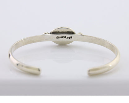 Navajo Bracelet 925 Silver Natural Turquoise Native American Artist C.80's