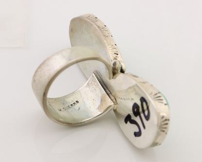 Navajo Handmade Ring 925 Silver Damele Tuquoise Artist Signed M Guerro C.80's