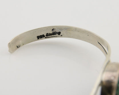 Navajo Natural Southwest Turquoise Bracelet 925 Silver Artist Native American