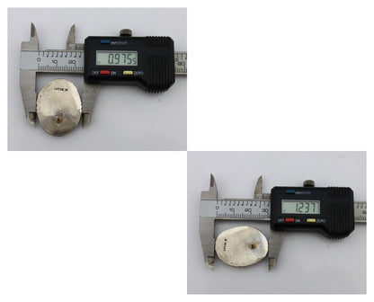 Navajo Hand Stamped Earrings 925 Silver Turquoise Signed M Begay C.80's