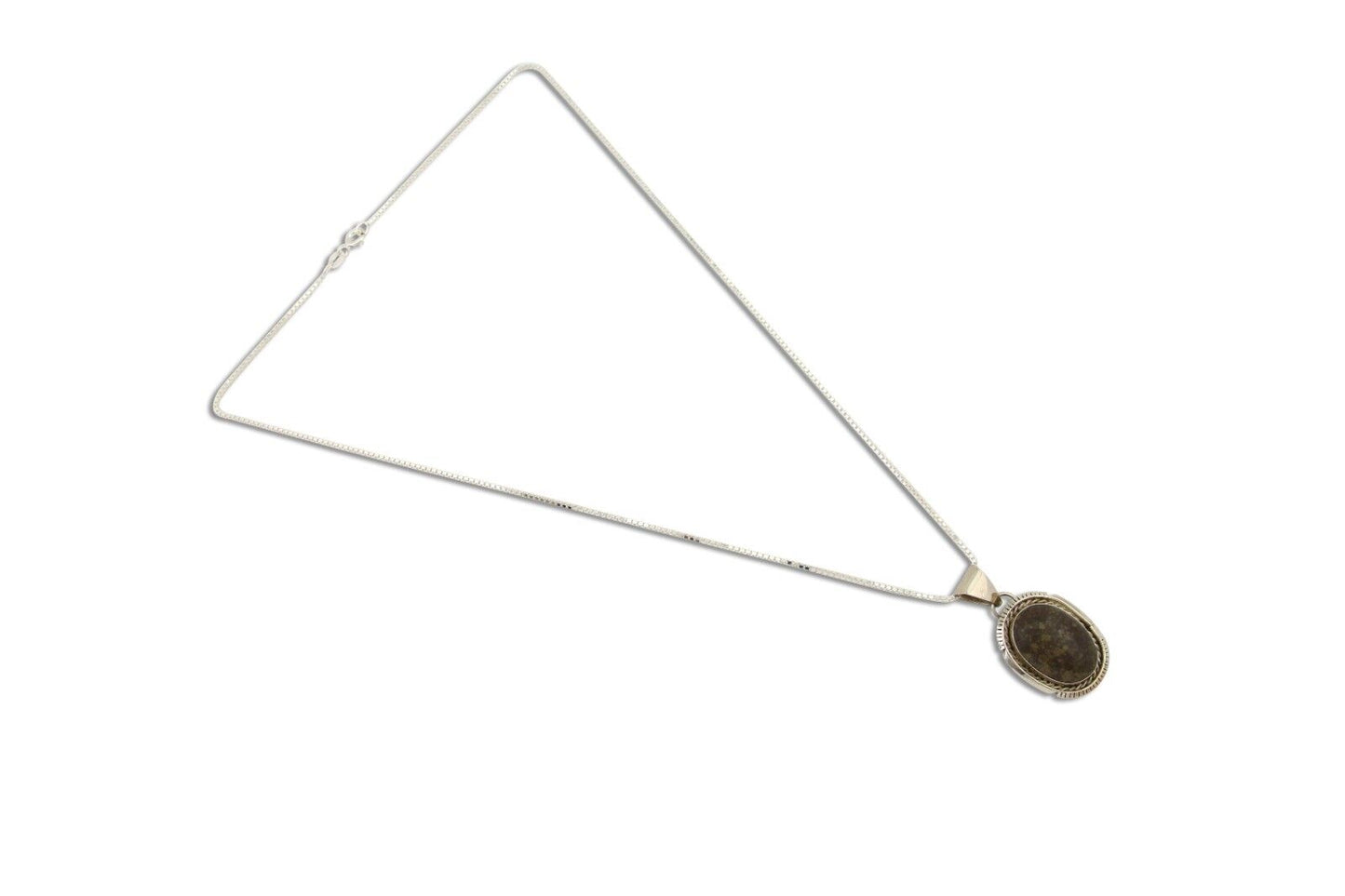 Navajo Necklace 925 Silver Natural Turquoise Artist Signed Bernice Bonney C.80's