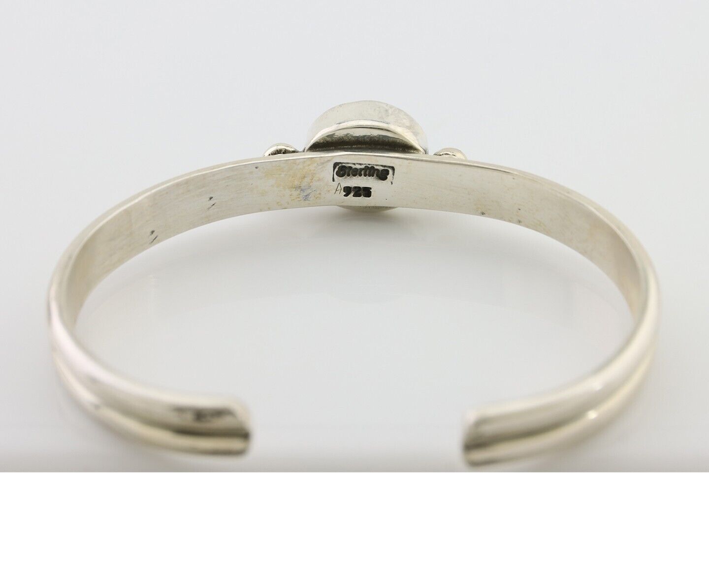 Navajo Cuff Bracelet 925 Silver Natural Blue Turquoise Native American C.80's