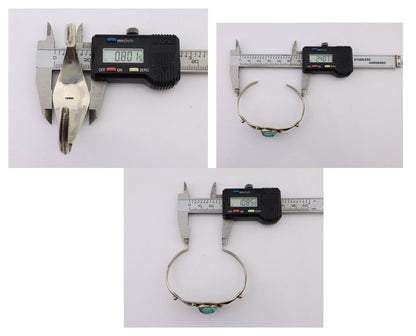 Navajo Handmade Bracelet 925 Silver Arizona Turquoise Native American C.80's