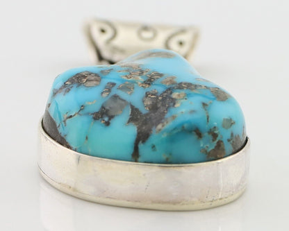 Navajo Necklace Pendant 925 Silver Turquoise Artist Tony Guerro C.80's